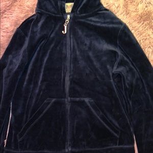 Dark blue Juicy Couture zip up hoodie